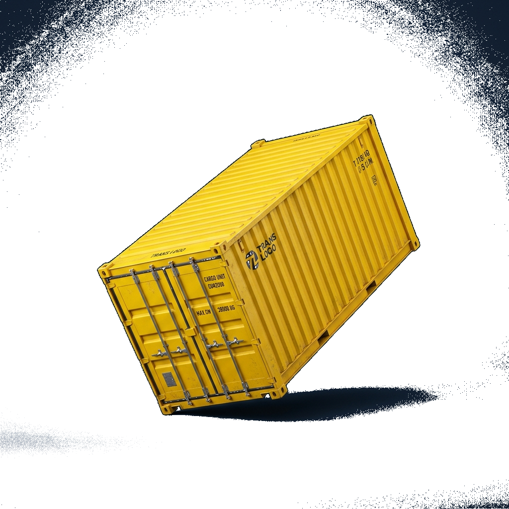 Yellow Cargo Container